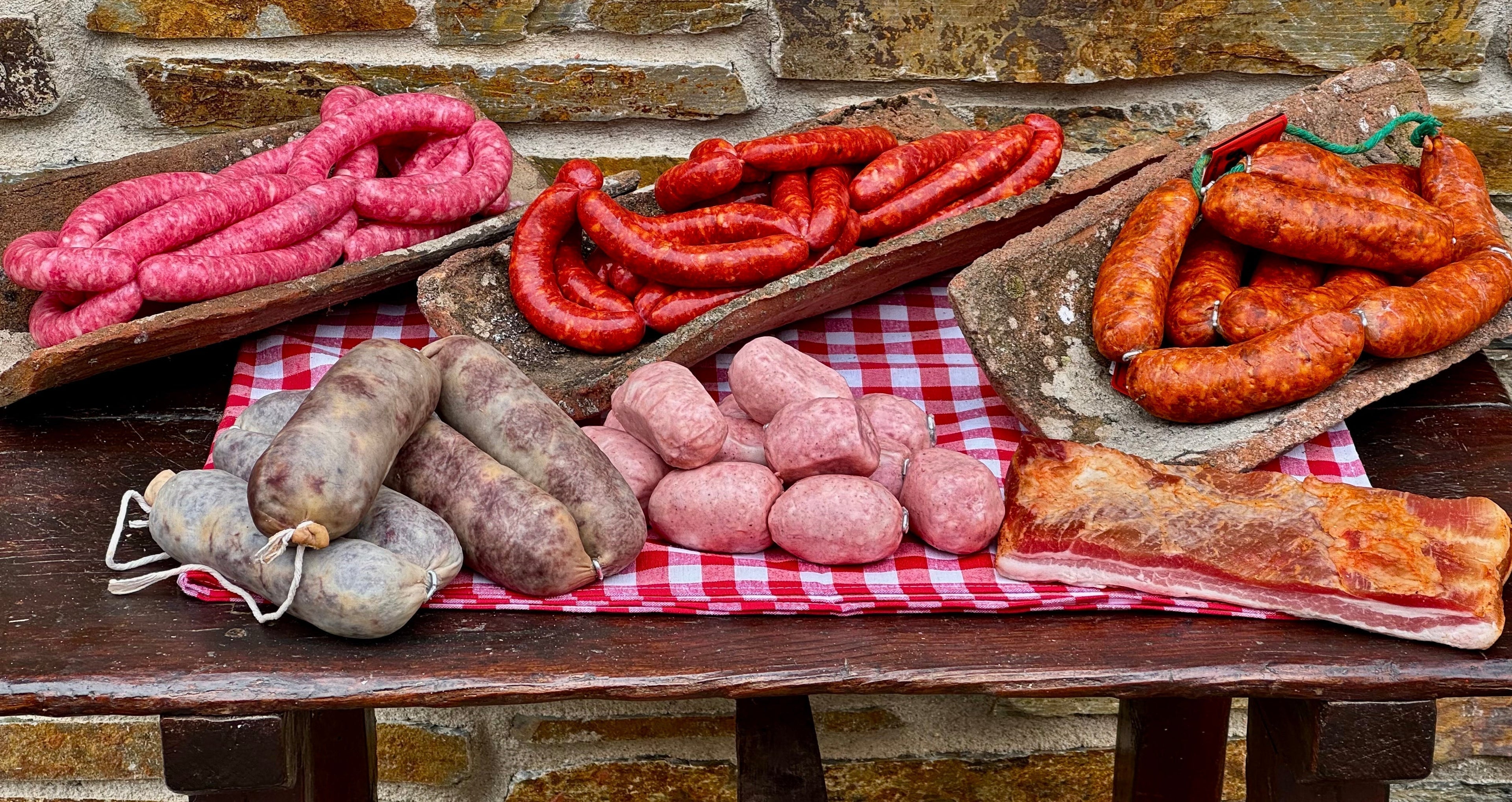 Productos variados para barbacoa
