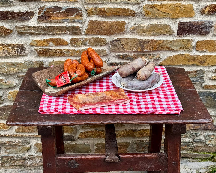 chorizo y morcilla para barbacoa
