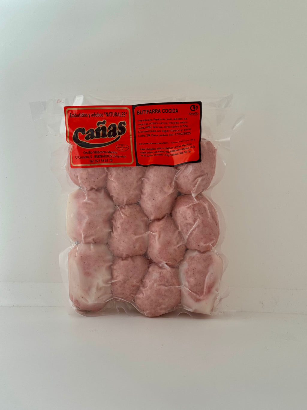 Butifarra blanca cocida