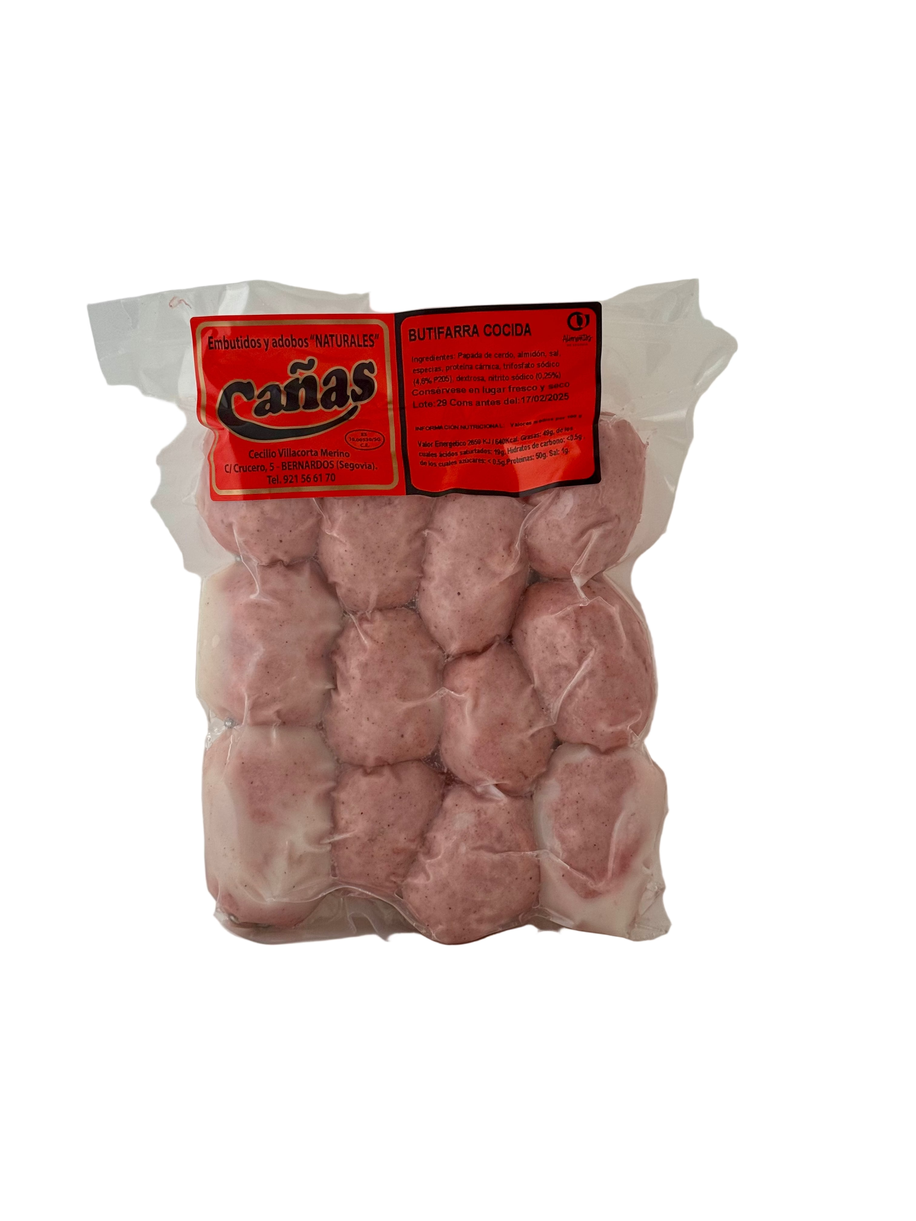 Butifarra blanca cocida