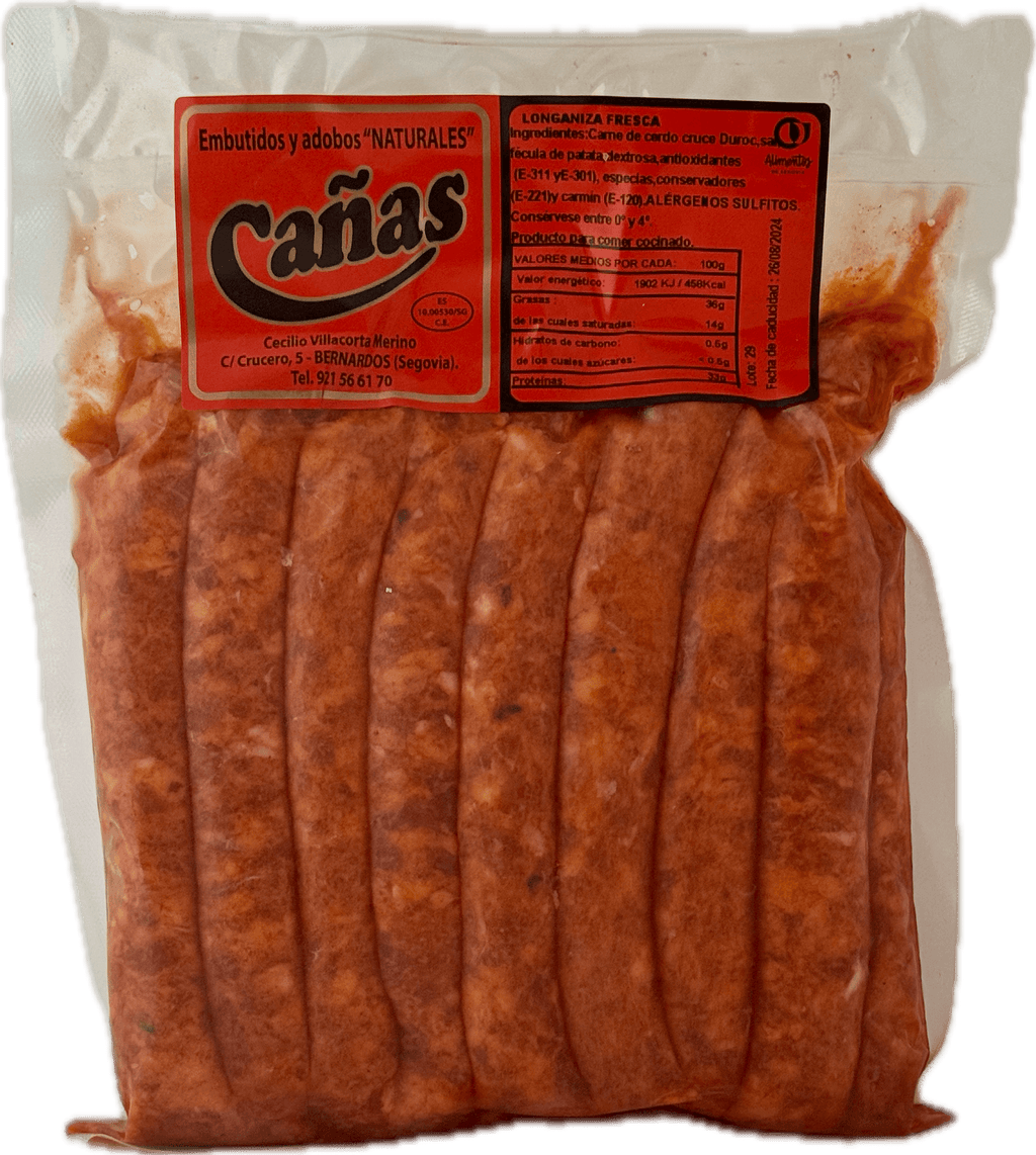 Longaniza Fresca Roja tripa natural