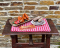 Mesa con Chorizo morcilla y Pancetilla para Barbacoa