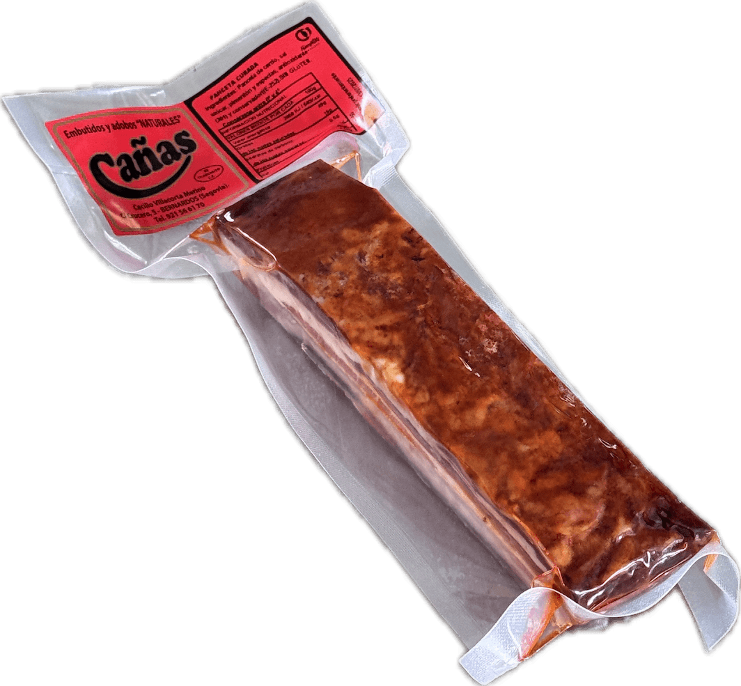 Panceta curada con pimentón