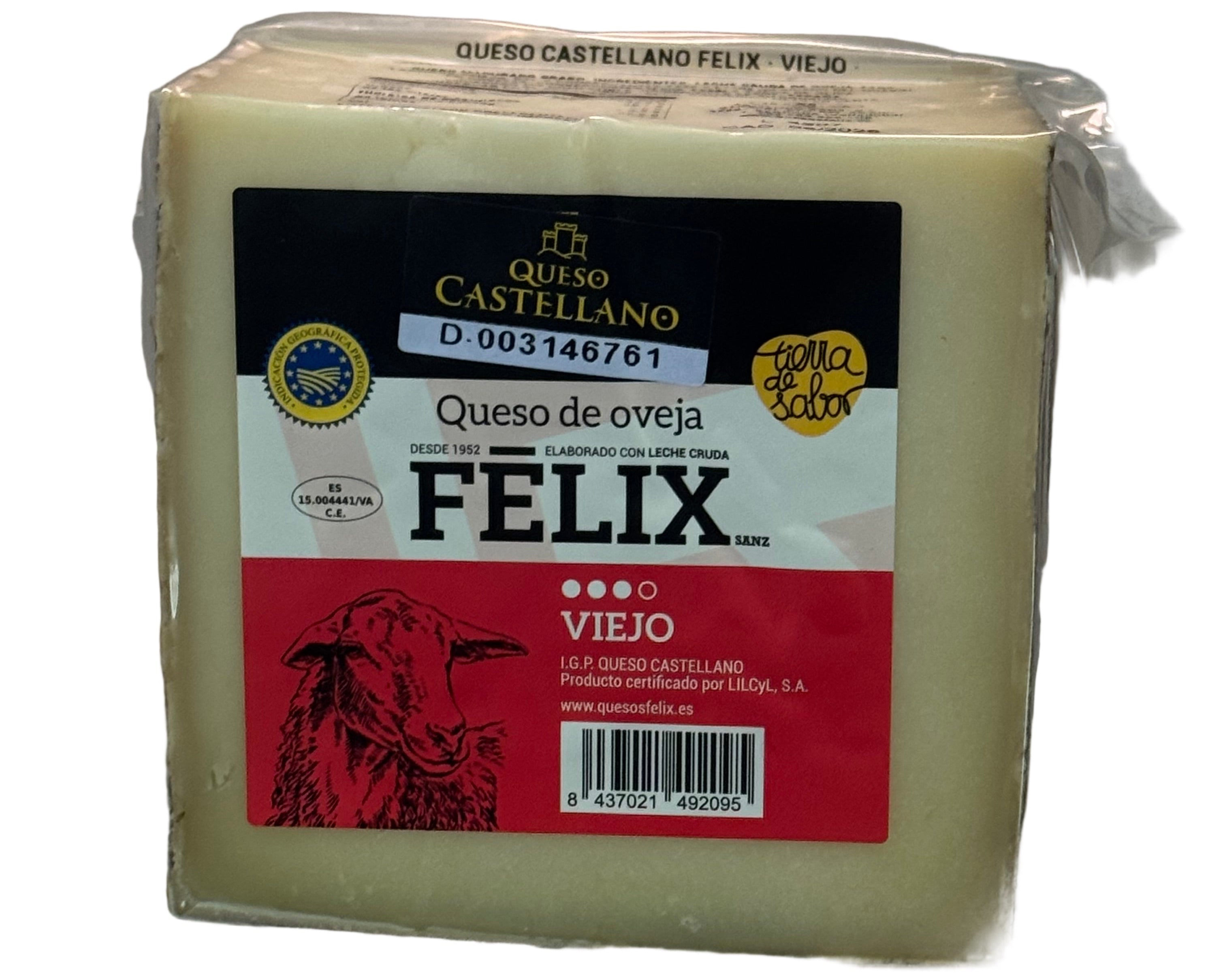 Queso de oveja elaborado con leche cruda