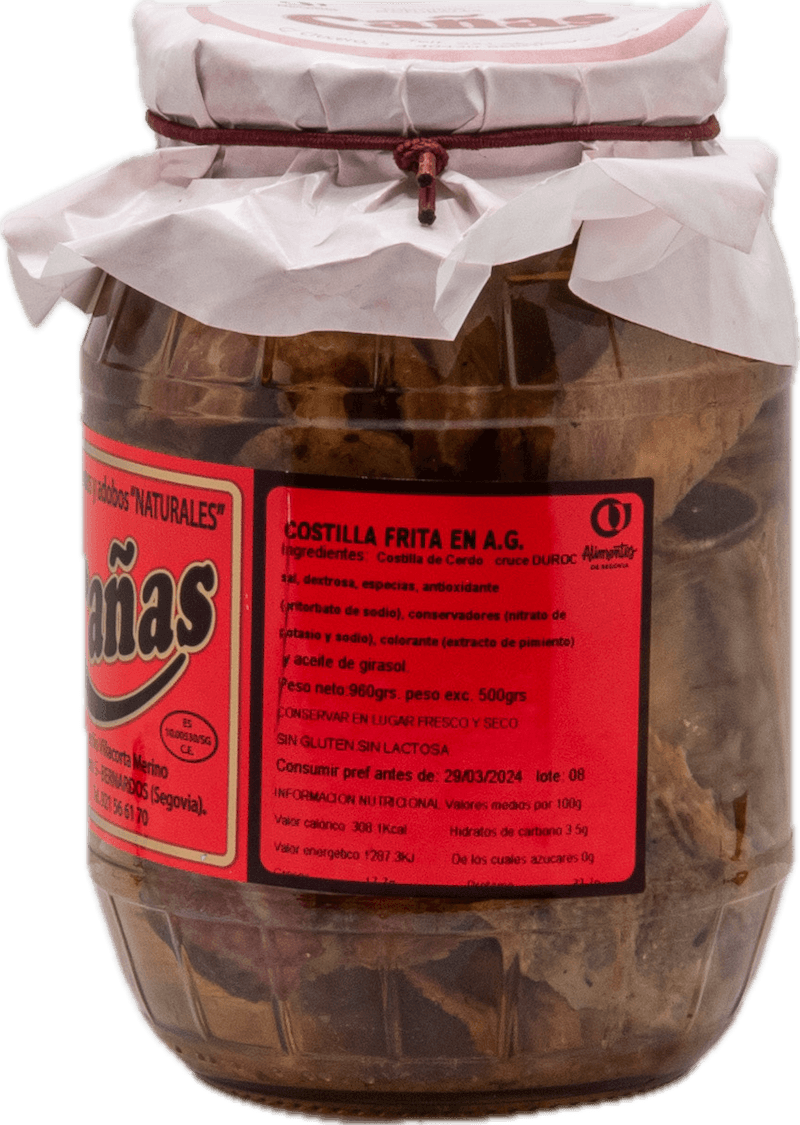 ORZA DE COSTILLA INGREDIENTES NATURALES