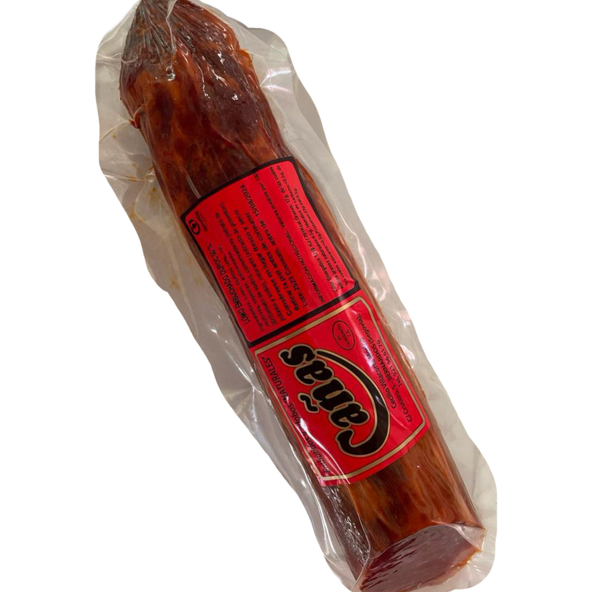 Detalle de lomo embuchado de cerdo Duroc